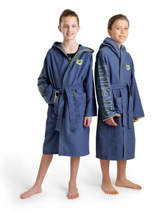 Arena Zeal Plus Jr 005309-200 Kids Swimming Bathrobe Blue