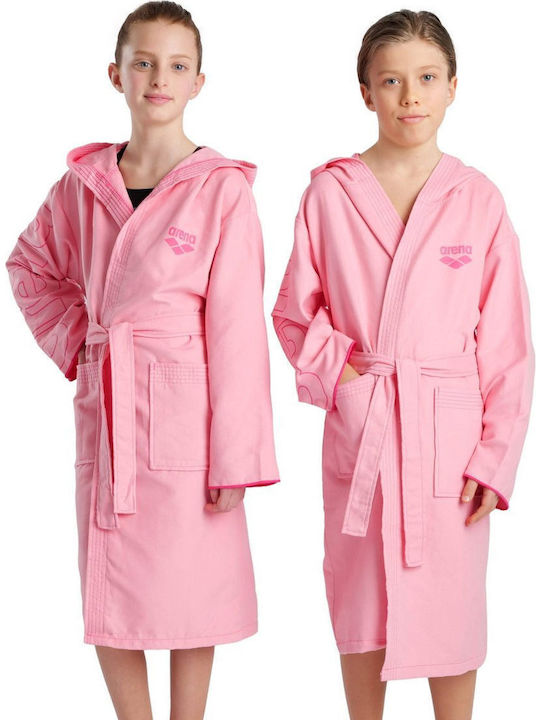 Arena Zeal Plus Jr 005309-300 Kids Swimming Bathrobe Pink