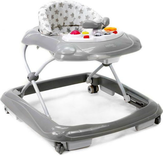 Asalvo Stars Baby Walker with Music Gray