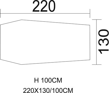 MFH Tunnel Tent Καλοκαιρινή Σκηνή Camping Τούνελ Χακί για 1 Άτομο 220x220x100εκ.