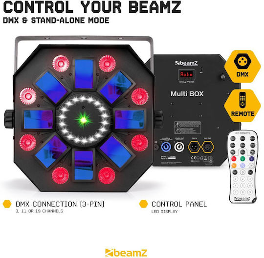 BeamZPro Φωτορυθμικό LED PAR DMX Multibox RGB / UV