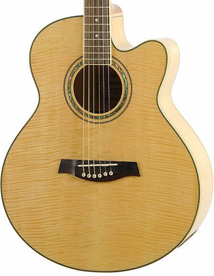 Ibanez Semi-acustic Chitară AEL20E Chitare acustice cu decupaj Natural