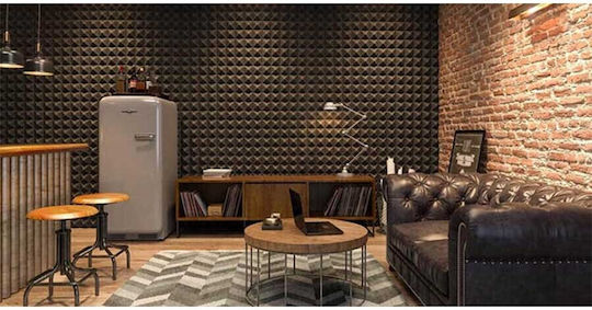 Alphacoustic Isolfon SE.PY Sound Absorbing Sheet (1pcs) in Design Pyramid 100cm x 50cm x 40mm