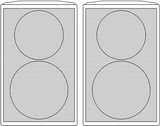Citronic CX-8088B Pair Passive Wall-Mount Installation Speakers 100W Black