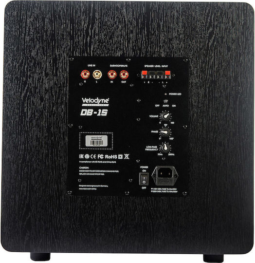Velodyne DB-12 Самоусилващ Субуфер с Говорител 12" 350W Черен