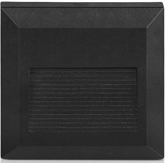 V-TAC Wall-Mounted Outdoor Spot Light LED IP65 2W with Warm White Light 12.4x12.4εκ.