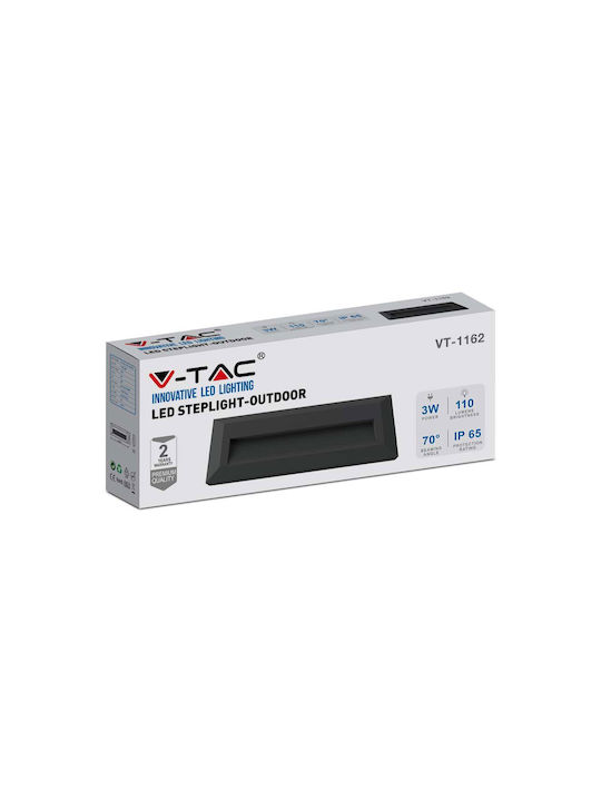 V-TAC Wall-Mounted Outdoor Ceiling Light LED IP65 3W with Natural White Light 23x8εκ.