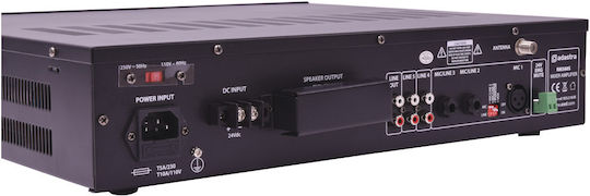 Adastra RM360S Integrated Commercial Amplifier 5 Channels 4 Zone 360W/100V Equipped with USB/FM/Bluetooth Black