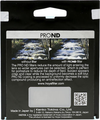 Hoya PROND500 Filter ND Diameter 72mm for Camera Lenses