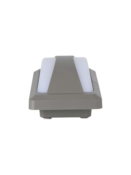 V-TAC Wall-Mounted Outdoor LED Ceiling Lamp IP65 12W With Cool White Light 23x11x7.6cm