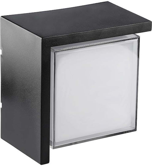V-TAC Wall-Mounted Outdoor Ceiling Light LED IP65 12W with Warm White Light 16x16x10εκ.