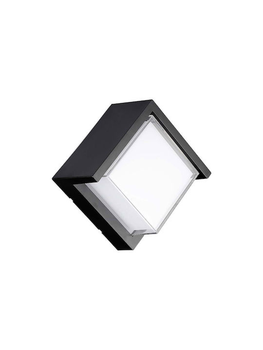 V-TAC Etanșă Aplica de Perete pentru Exterior IP65 cu Led Încorporat Neagră