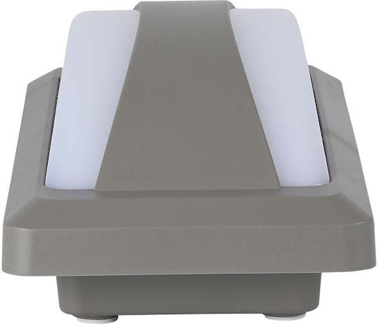 V-TAC Wall-Mounted Outdoor Ceiling Light LED IP65 12W with Warm White Light 23x11x7.6εκ.