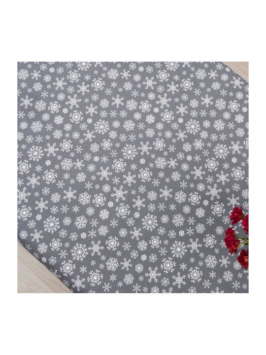 Sette Colori 8581 Ornament de Crăciun Față de masă Pătrat Material textil Gri M85xL85cm 1buc