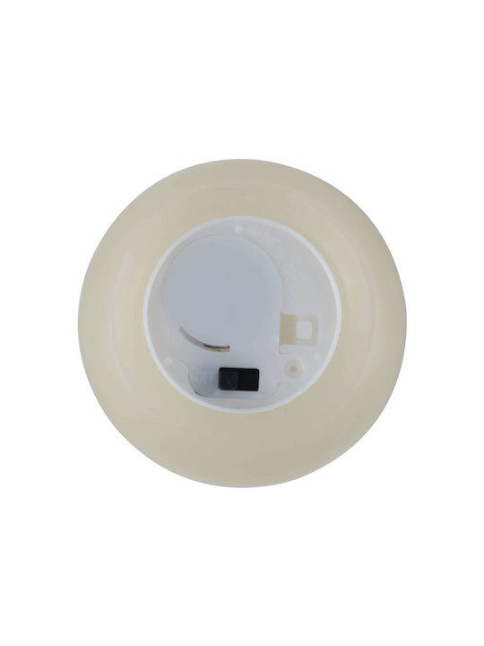GloboStar Διακοσμητικό Φωτιστικό CANDLE LED Κερί 2τμχ 6x5εκ.
