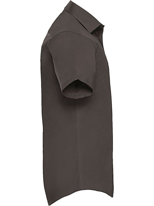 Russell Europe Men's Promotional T-Shirt Short Sleeve in Brown Color