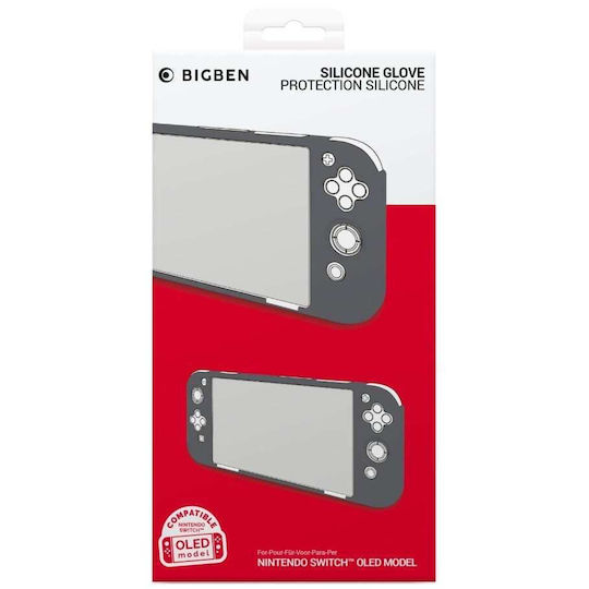 Bigben Interactive Glove Θήκη Σιλικόνης για Κονσόλα Switch OLED Γκρι