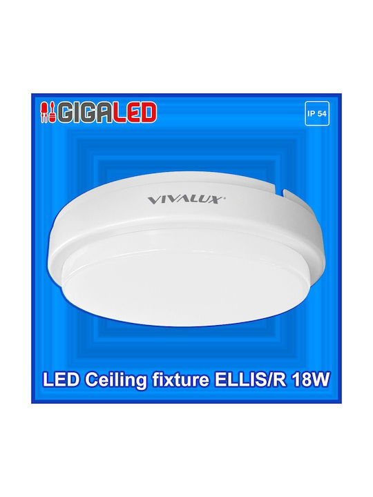 Vivalux Ellis Deckenleuchte für den Außenbereich mit integriertem LED in Weiß Farbe VIV003686