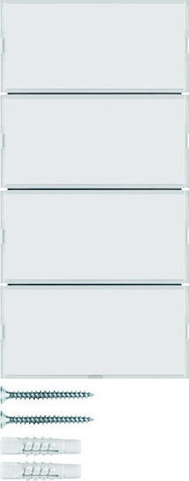 Hager Front Plate Wall Push Controller Button without Frame S.1/B.3/B.7 White 80164780