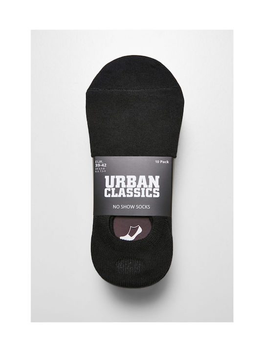 Urban Classics No Show Solid Color Socks Black 10Pack