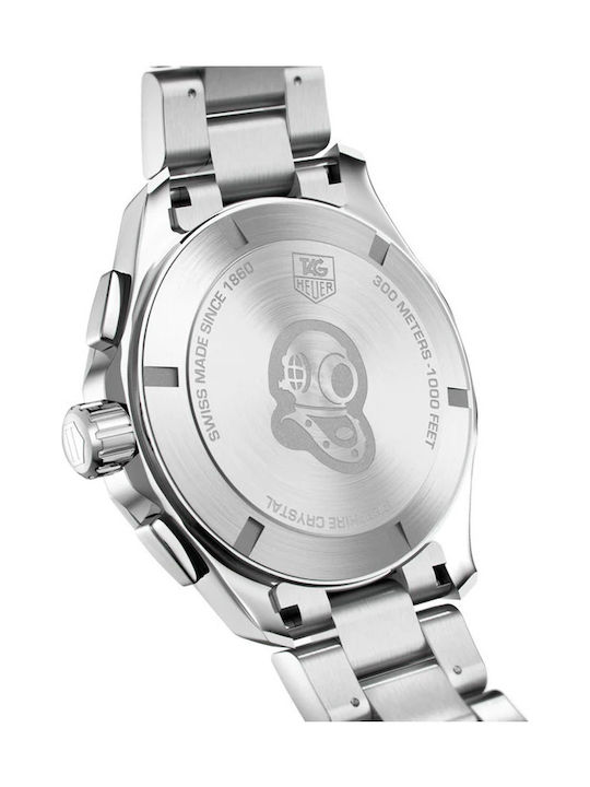 TAG Heuer Aquaracer Ανδρικό Ρολόι 41mm Μπαταρίας με Ασημί Μεταλλικό Μπρασελέ