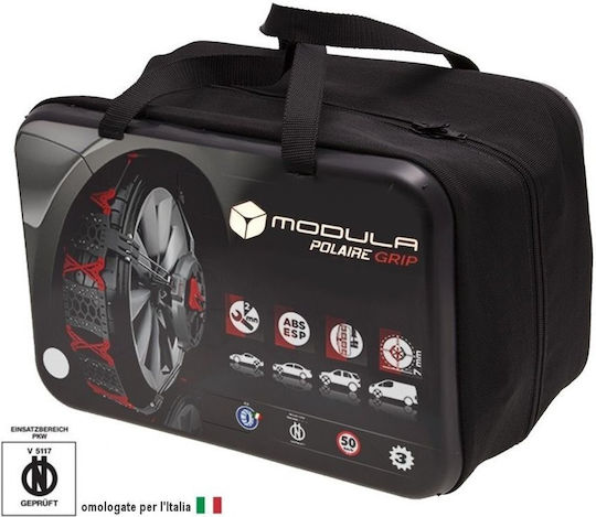 Modula Plastic Grip System 90 Χιονοαλυσίδες Τύπου Αράχνης Πάχους 7mm Επιβατικού Αυτοκινήτου 2τμχ