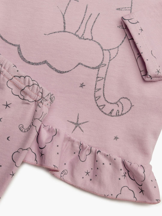 Minerva Set Top & Bottom Kids Winter Cotton Pyjamas Lilac