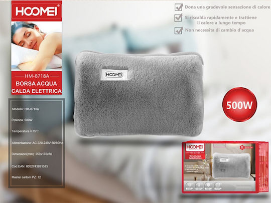 Hoomei Ηλεκτρική Θερμοφόρα Μαξιλάρι Γκρι 25x17εκ.