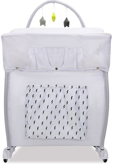 Asalvo Mix Plus Captain Loc de joacă 2 Nivele cu Schimbător Gri 125x65cm