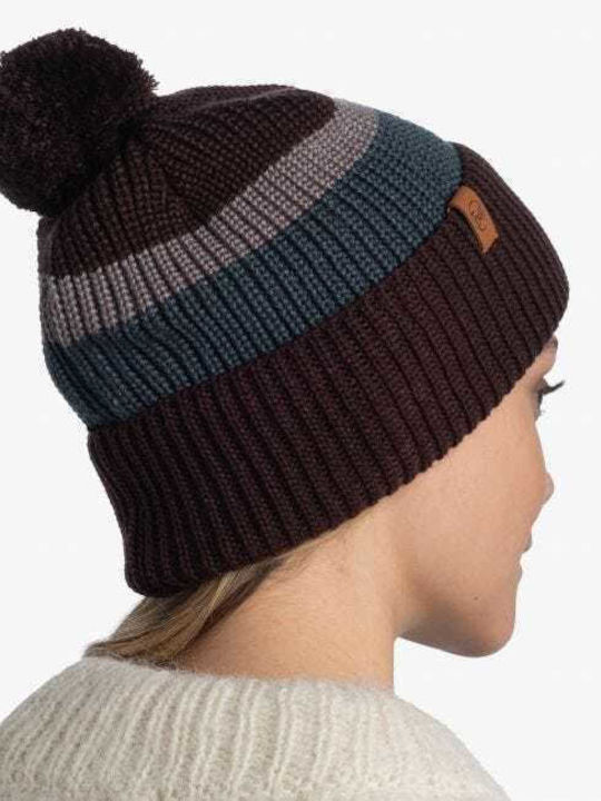 Elon Knitted Beanie Cap Maroon 126464-632