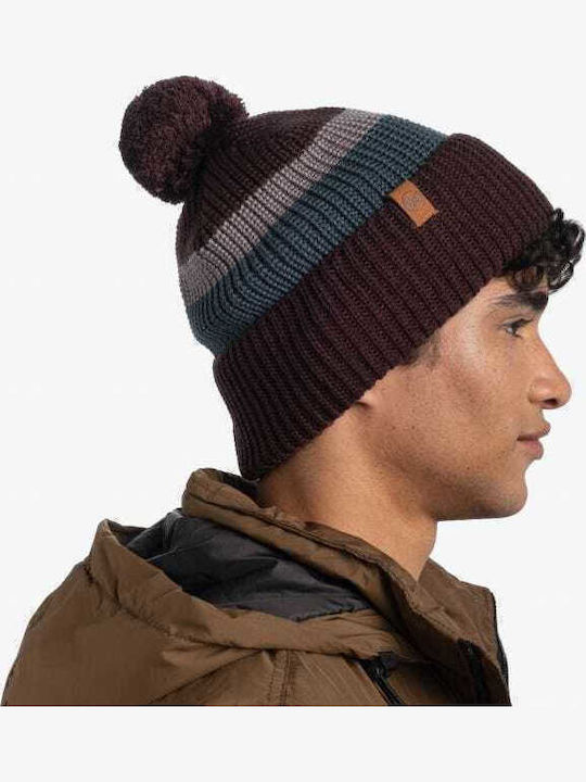 Elon Knitted Beanie Cap Maroon 126464-632