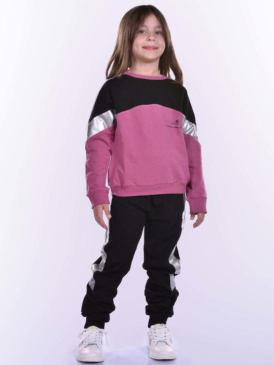 Joyce Kids Sweatpants Set Purple 2pcs