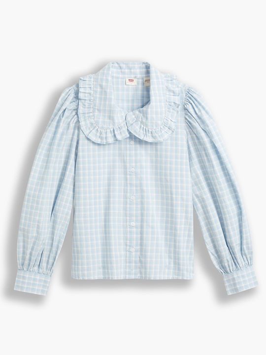 Emilie Women's Long Sleeve Shirt Light Blue