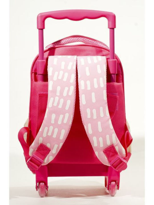 Back Me Up School Bag Trolley Kindergarten Pink with Water Bottle Holder 12Liters