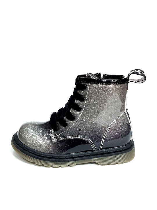 Kids Boots with Zipper Gray