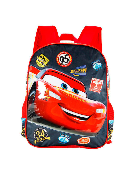 Karactermania Disney Pixar Cars 3 Σχολική Τσάντα Πλάτης Δημοτικού σε Κόκκινο χρώμα