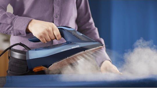 Philips Steamglide Steam Iron 3000W with Non-stick Plate and Continuous Steam Supply 45g/min
