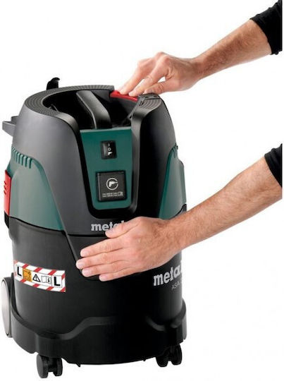 Metabo ASA PressClean Σκούπα Υγρών / Στερεών 1250W με Πλαστικό Κάδο 25lt