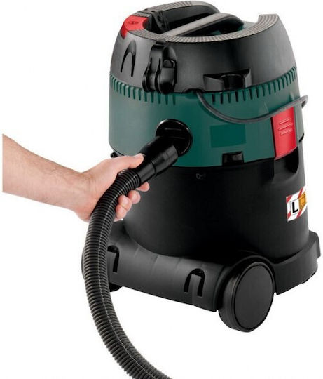 Metabo ASA PressClean Σκούπα Υγρών / Στερεών 1250W με Πλαστικό Κάδο 25lt