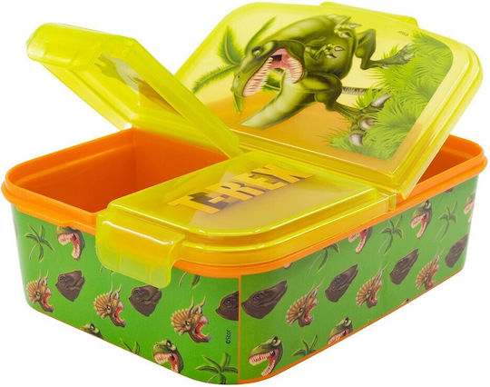 Stor Dinosaur Plastic Kids' Food Container Dinosaurs Green x x 6.7cm
