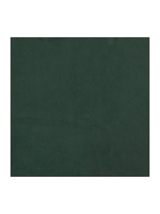 Double Bed Base Upholstered with Dark Green Fabric Suitable for Mattress 140x200cm