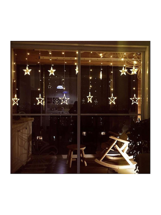 12 Lights LED 2.8m. x 90cm Warm White type Curtain