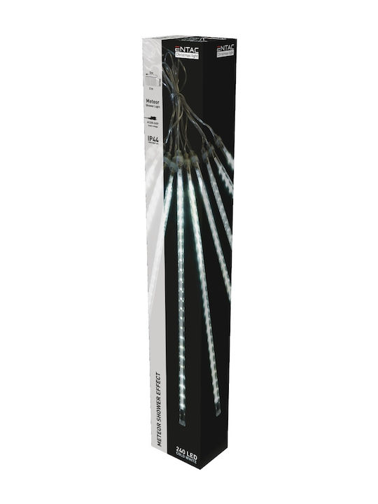240 Λαμπάκια LED 3μ. Λευκά τύπου Μετεωρίτης