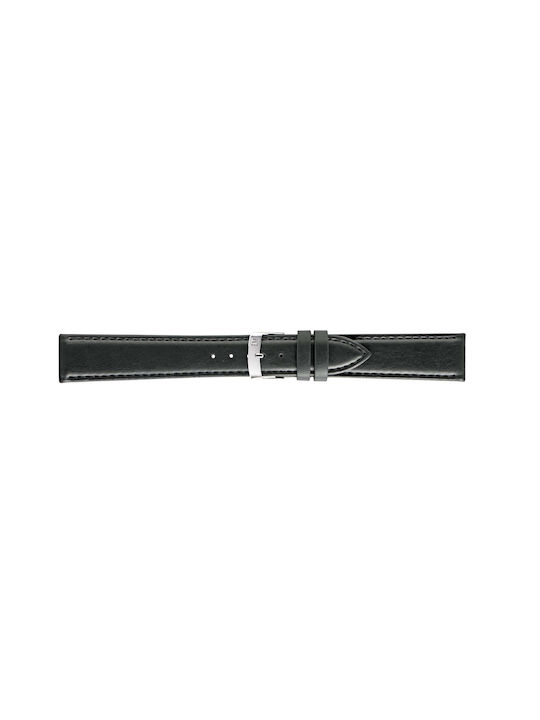 Gelso Green Leather Strap Black 12mm