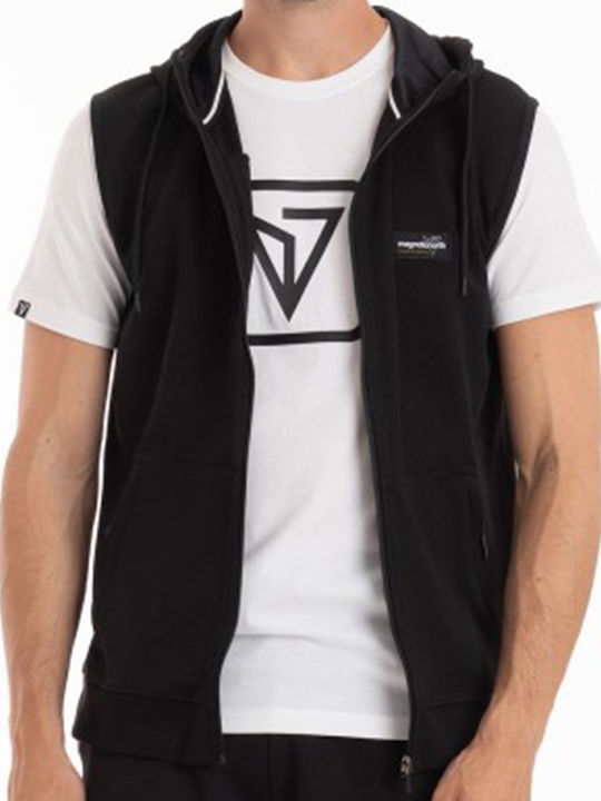 Black Hooded Cardigan