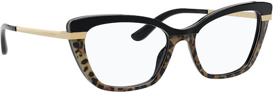 Dolce & Gabbana Eyeglass Frame Butterfly Brown Tortoise DG3325 3244