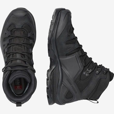 Salomon Military Half Boots Quest 4D Forces 2 with membrane Gore-Tex Leather Black L00377000