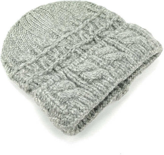 Beanie Beanie Knitted in Gray color