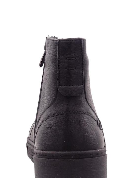 Safe Step Leather Women's Ankle Boots Black