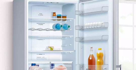 Pitsos Ψυγειοκαταψύκτης 508lt Total NoFrost Υ193xΠ70xΒ80εκ. Inox PKNB56XLEP